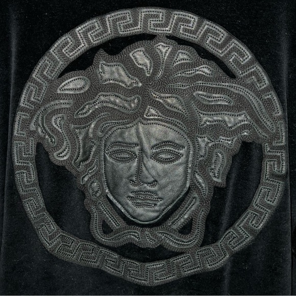 | Authentic Versace Velour Jacket | Color: Black | - Picture 3 of 6